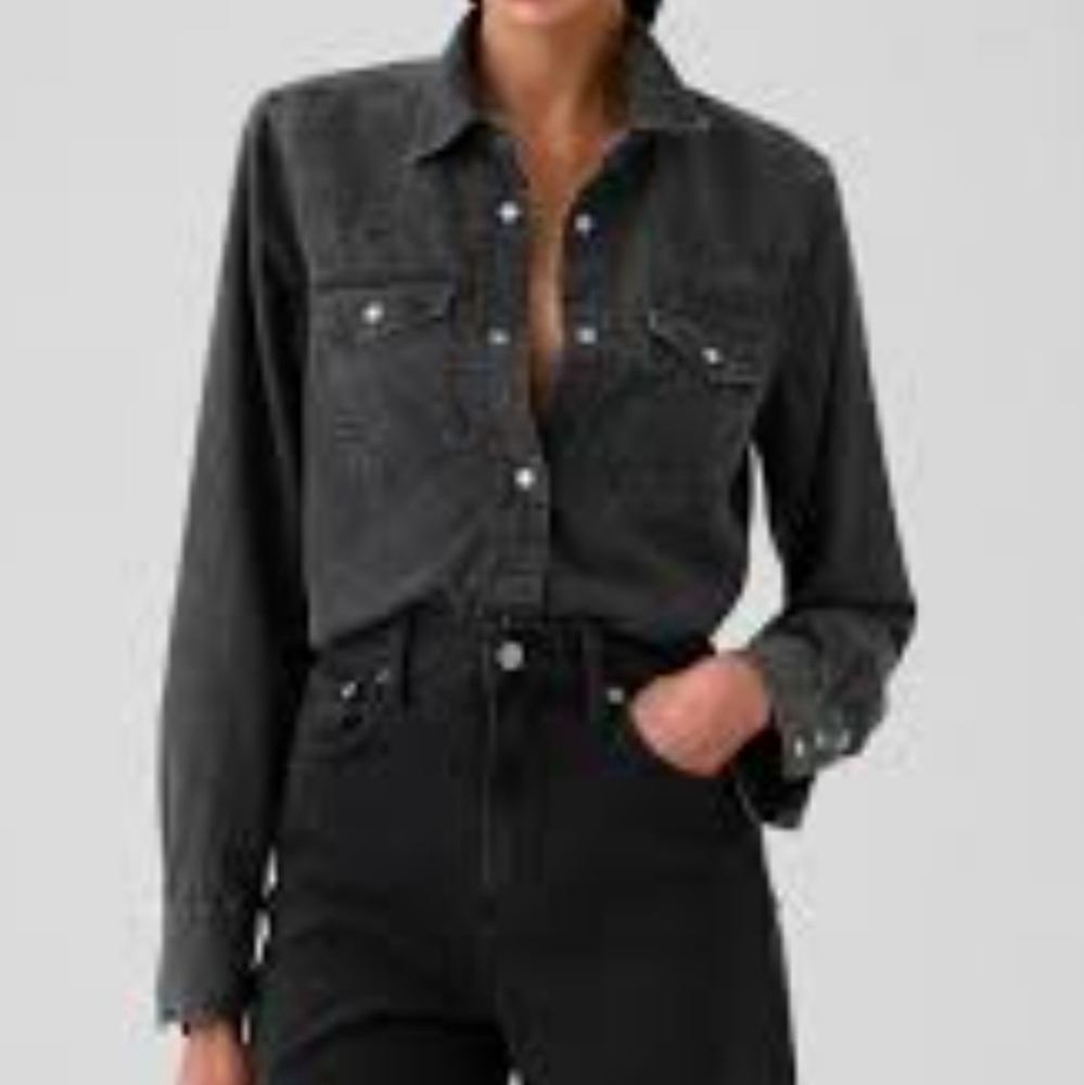 Mango Denim Shirt Or Shacket